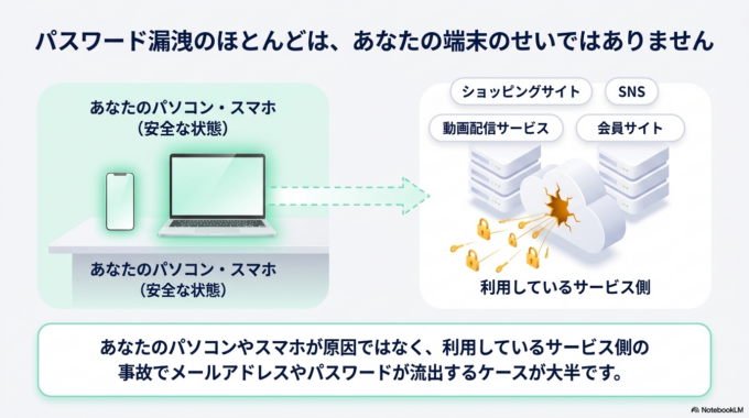 「このパスワードは漏洩しています」とはどういう意味？