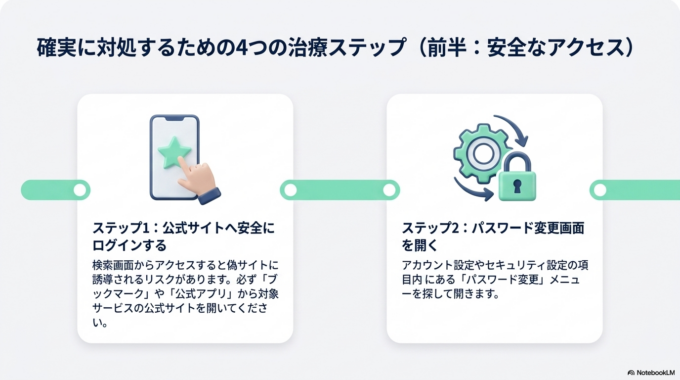 どのアカウントのパスワードなのか確認する