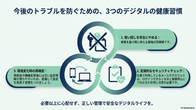 パスワード漏洩を防ぐための予防策