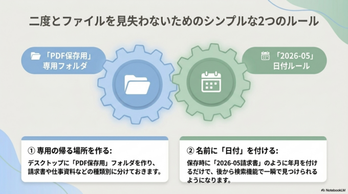 今後PDFを見失わないための簡単な方法