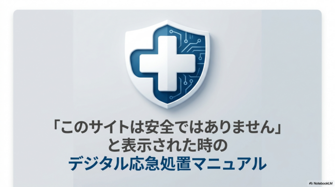 「このサイトは安全ではありません」と出て怖い時の正しい対処法