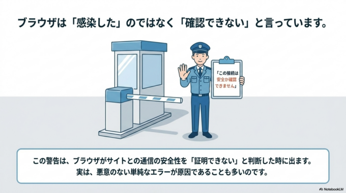 ただ、すぐに「ウイルス感染」と決まるわけではないので、まずは落ち着いて確認すれば大丈夫です。