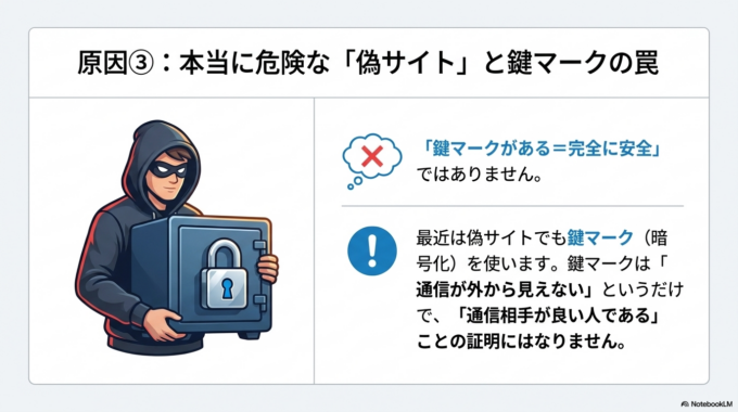 偽サイトの可能性