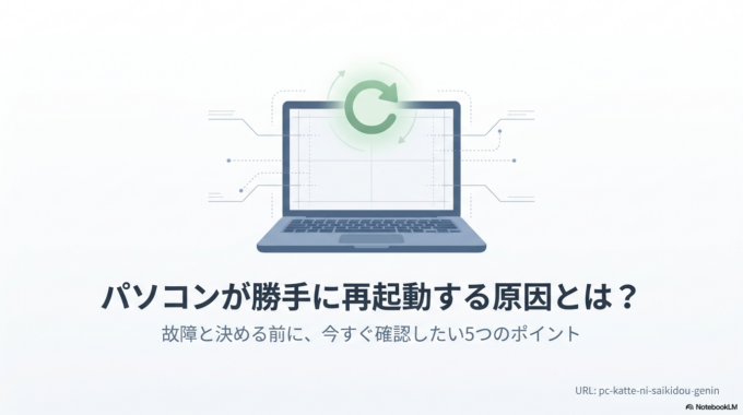 パソコンが勝手に再起動する原因とは？今すぐ確認したいポイント