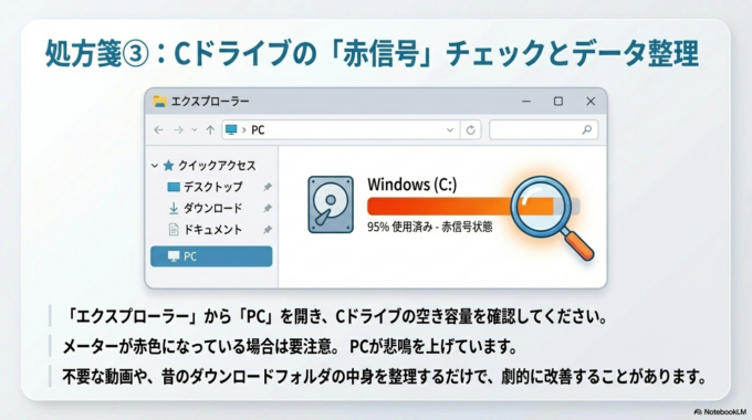 まず確認したい場所