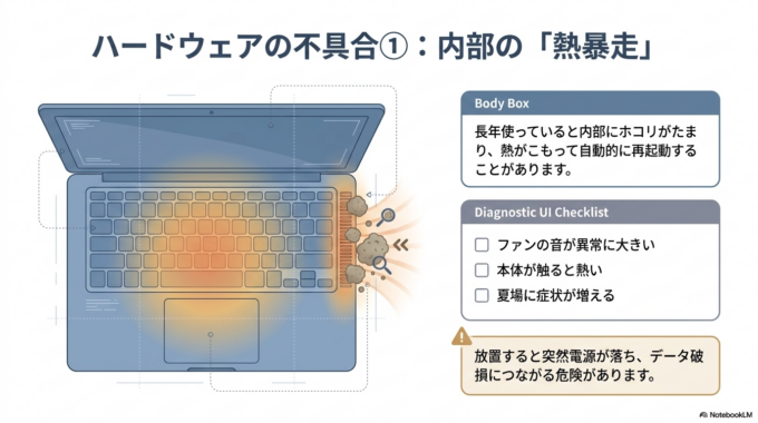 パソコン内部の熱暴走