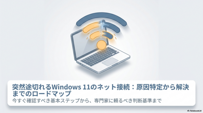 Windows11で突然インターネットが切れる原因とは?今すぐ確認したいポイント