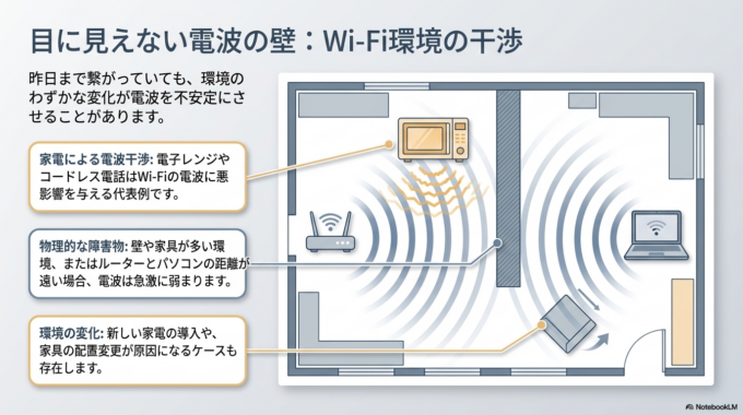 Wi-Fiの電波が不安定になっている