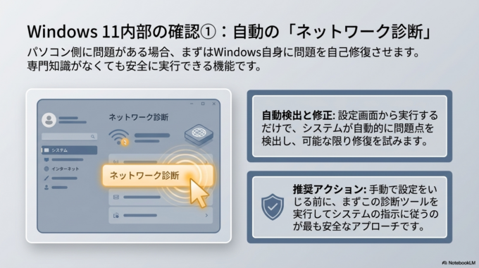 ネットワーク診断を実行する