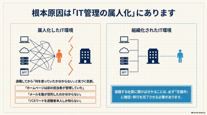 退職してから「何を使っていたか分からない」と気づくこともあります