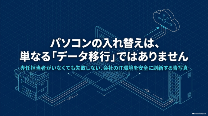 会社のパソコンをまとめて入れ替えるときに必要な作業とは？