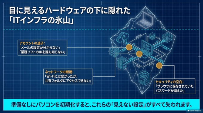 入れ替える前に現在のパソコンを確認する