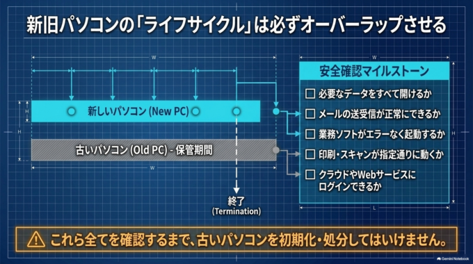 古いパソコンはすぐに初期化しない