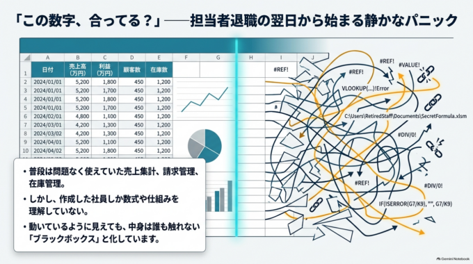 退職した社員が作ったExcelを誰も直せないのはなぜ?