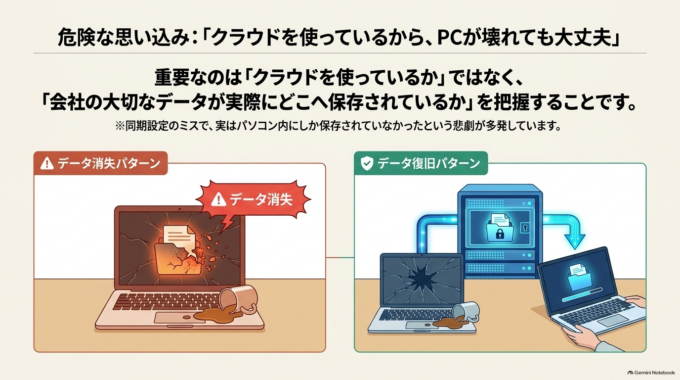 クラウドにすればPCが壊れても大丈夫？
