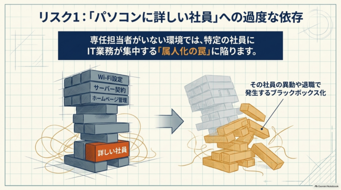 「パソコンに詳しい社員」に仕事が集中する