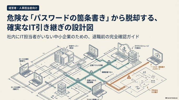 社員の退職前に確認したいパソコン・メール・ホームページのIT引き継ぎ項目