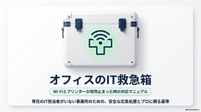 「急ぎの書類を印刷しようとしたら、プリンターがオフラインになっている」 「朝出社したら、オフィスのWi-Fiが急に繋がらなくなって仕事が止まってしまった」