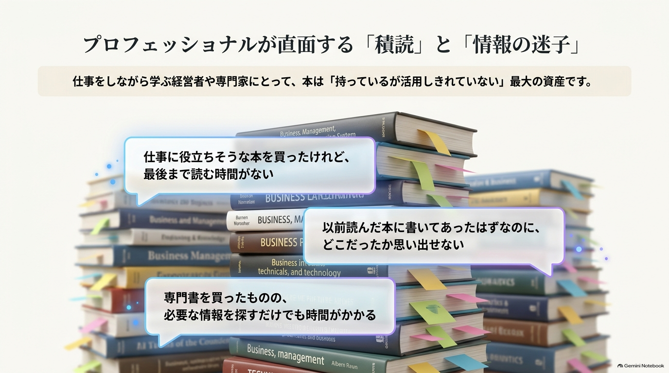 「本は持っているけれど、活用しきれていない」