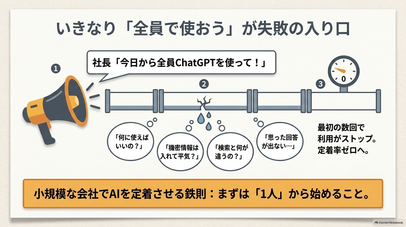 中小企業のAI導入でありがちな失敗