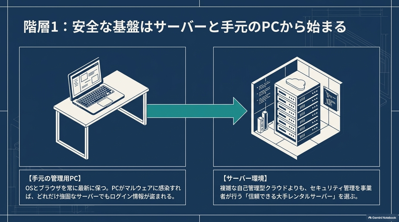 ① 🏢 信頼できるレンタルサーバーを利用する