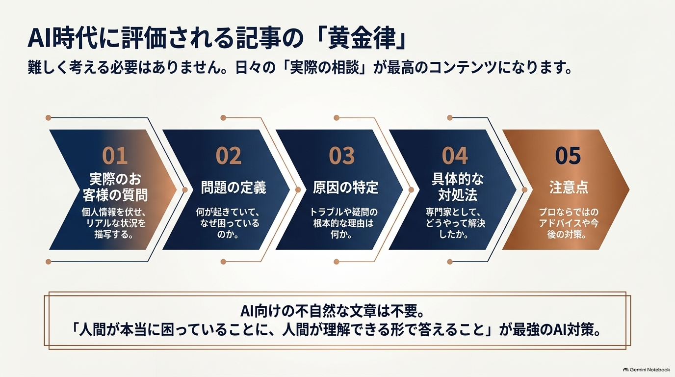 実際にあった相談は貴重なコンテンツになる