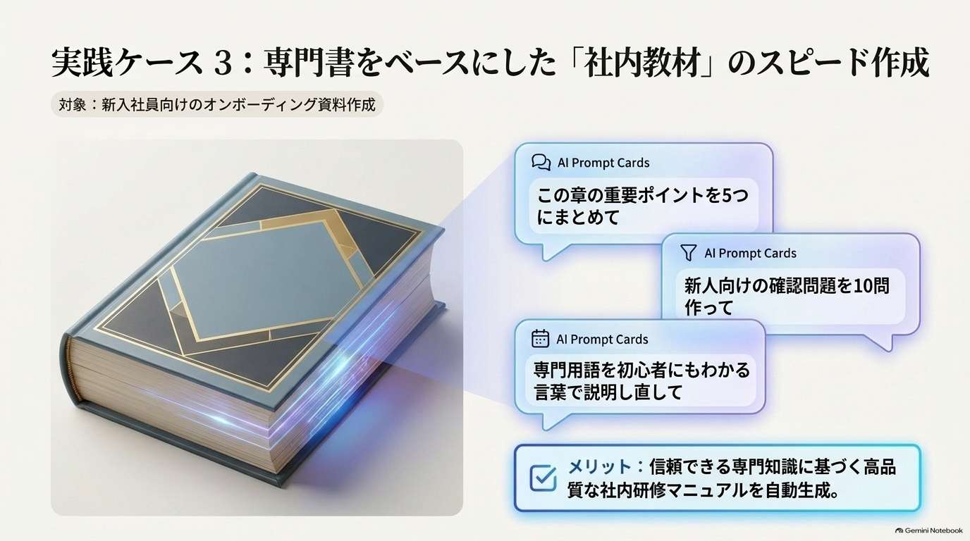 3．社員教育にも活用できる可能性