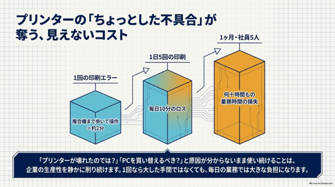 プリンターの「ちょっとした不具合」も意外と時間を取られます